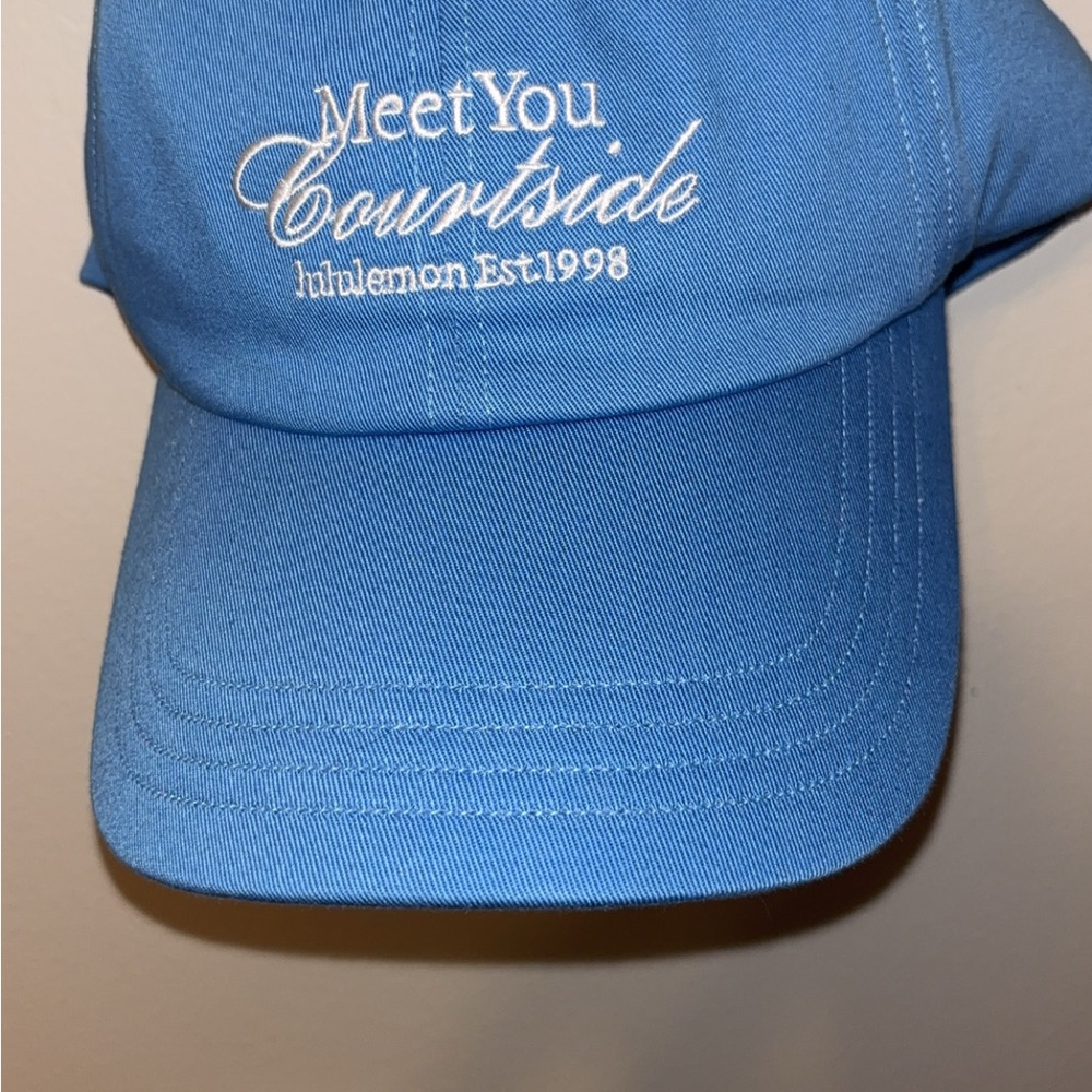 Meet You Courtside Lululemon Cap - Sky Blue with White Embroidery